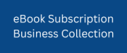 White text on navy background. Text reads: eBook Subscription Business Collection.