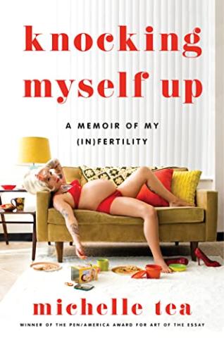 A pregnant white woman laying on a couch with her arm draped across her forehead.