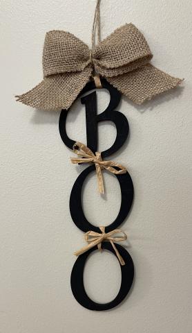 "Boo" door hanger