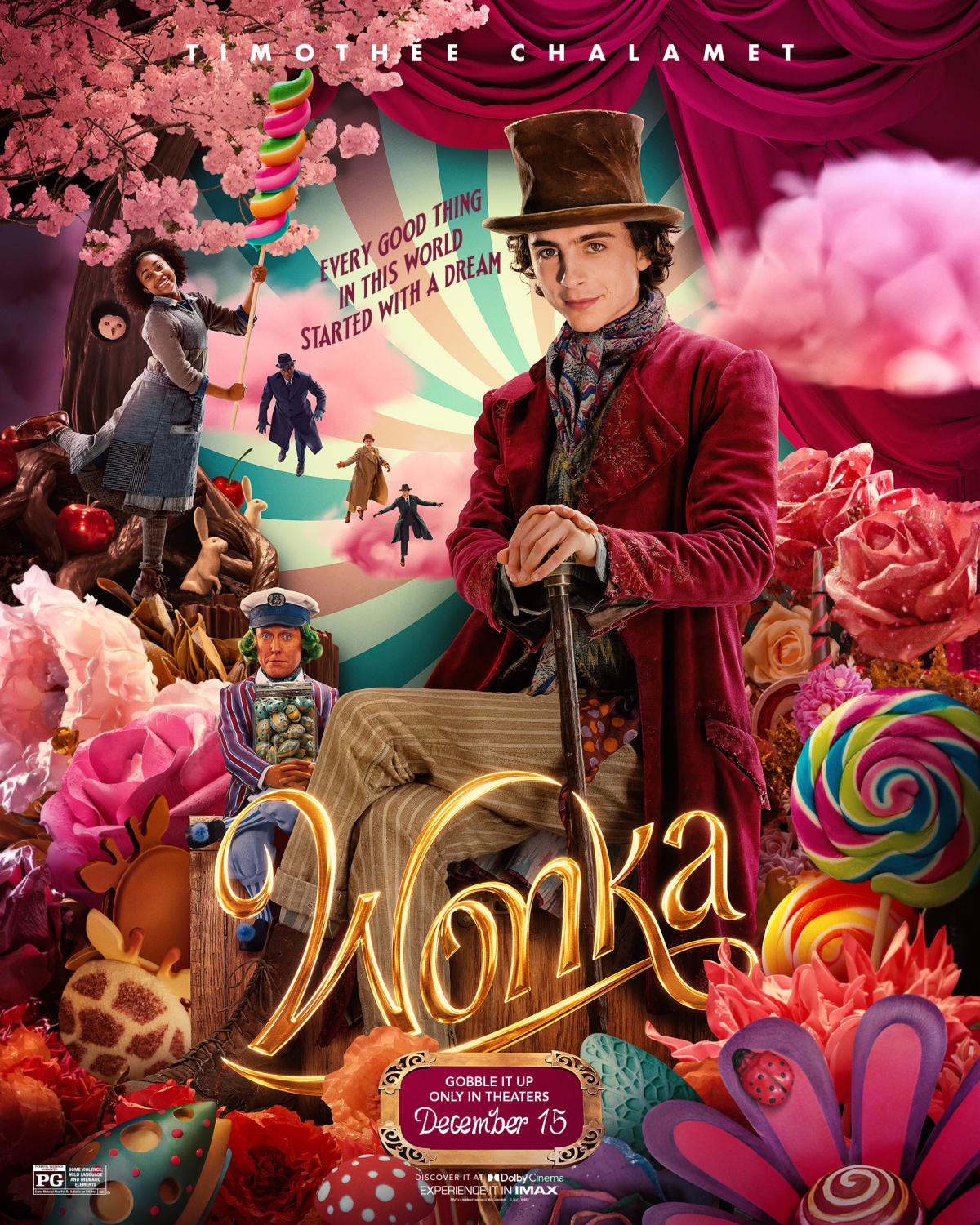 A young man dressed in fancy clothes and a top hat surrounded by different types of candy. 